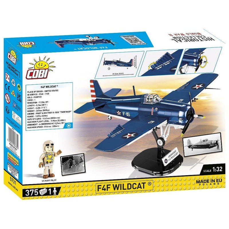 Cobi 375 PCS HC WWII /5731/ F4F WILDCAT-NORTHROP GRUMMAN