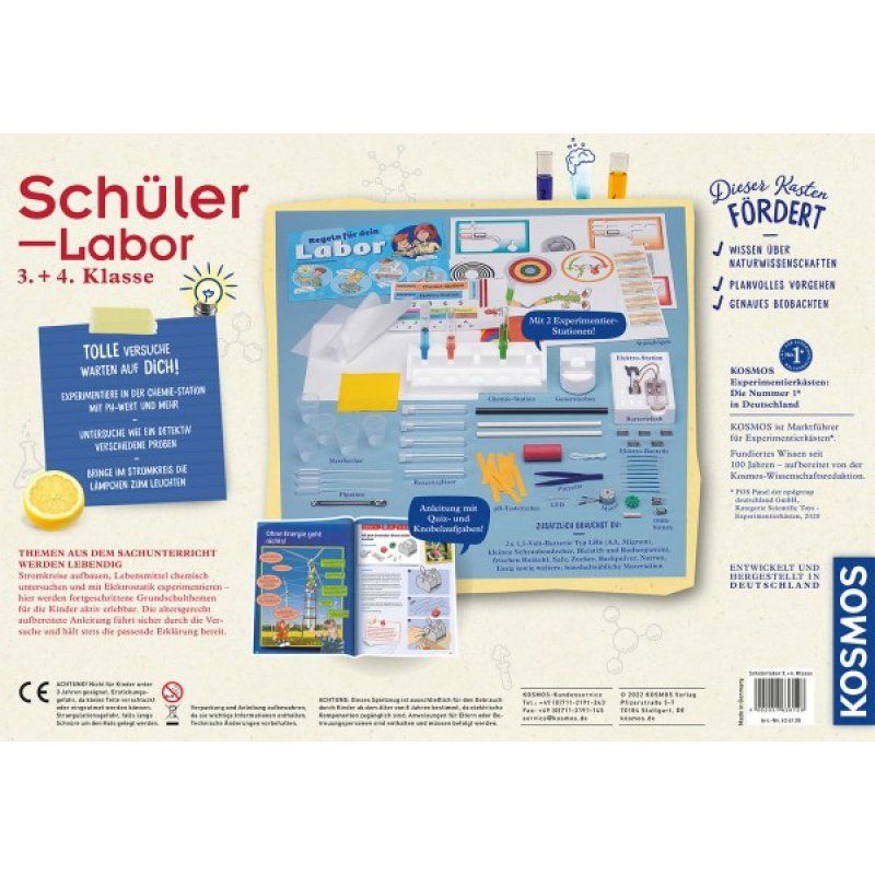 Kosmos Schülerlabor 3. 4. Klasse 636128