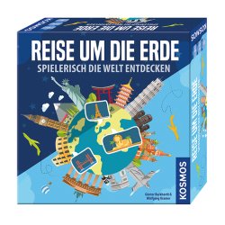 Kosmos Reise um die Erde Spielerisch die Welt entdecken Jeu de société Voyage/aventure
