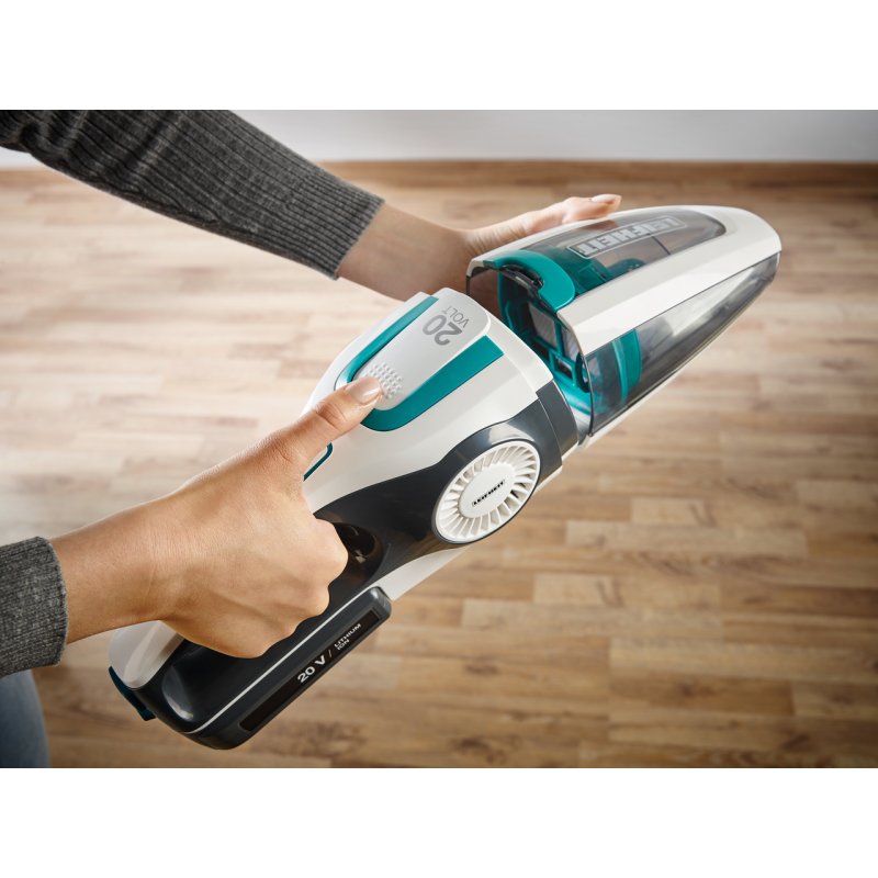 Leifheit PowerVac 2in1 Aspirateur-balai 2 en 1 Batterie Sec Cyclonique Sans sac Noir, Bleu, Blanc