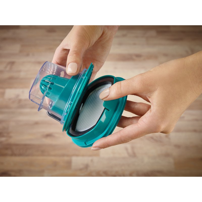 Leifheit PowerVac 2in1 Aspirateur-balai 2 en 1 Batterie Sec Cyclonique Sans sac Noir, Bleu, Blanc