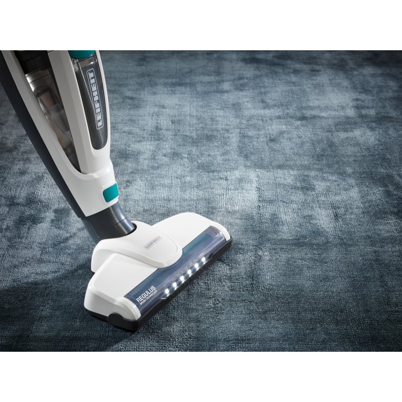 Leifheit PowerVac 2in1 Aspirateur-balai 2 en 1 Batterie Sec Cyclonique Sans sac Noir, Bleu, Blanc