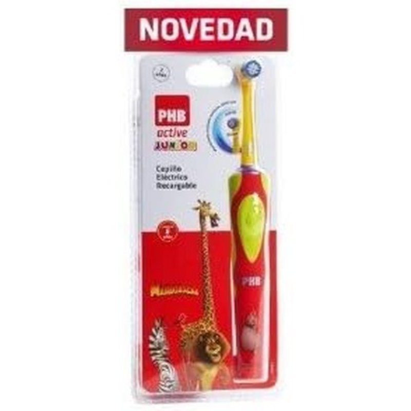 Phb Active Junior Red Madagascar Electric Toothbrush - Children's Oral Hygiene