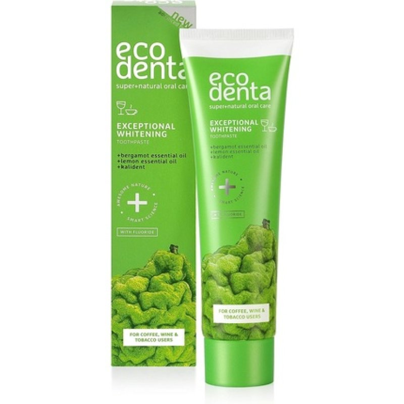 Ecodenta Exceptional Whitening Toothpaste with Bergamot 100ml Lemon