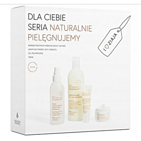 ZIAJA BAG Set Cream Peeling Tonic Soap Cosmetic Bag Organizer Natural Care Set