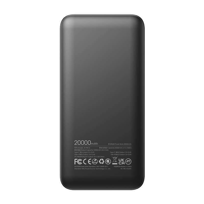 Joyroom Powerbank JR-PBF14 2.4A LED 20000mAh (black)