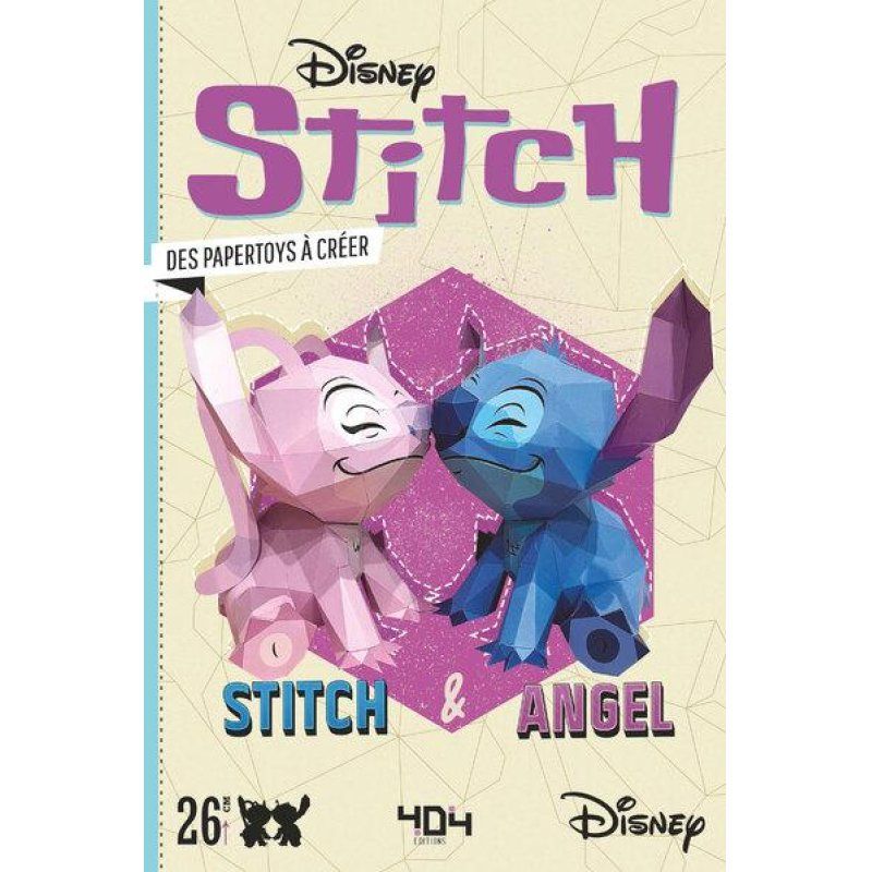DISNEY - STITCH ET ANGEL - UN PAPERTOY A CREER