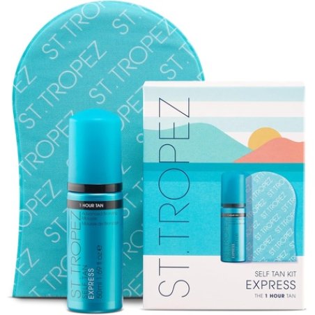St.Tropez Self Tan Express Starter Kit with Express Mousse 50ml and Applicator Mitt