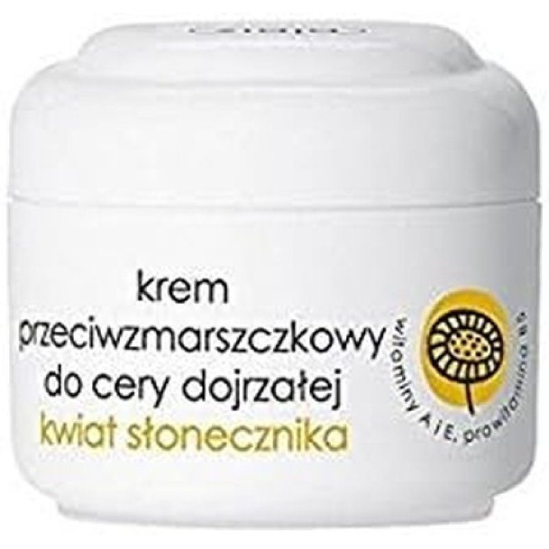 ZIAJA Anti-Wrinkle Face Cream with Sunflower Oil for Mature Skin 50ml