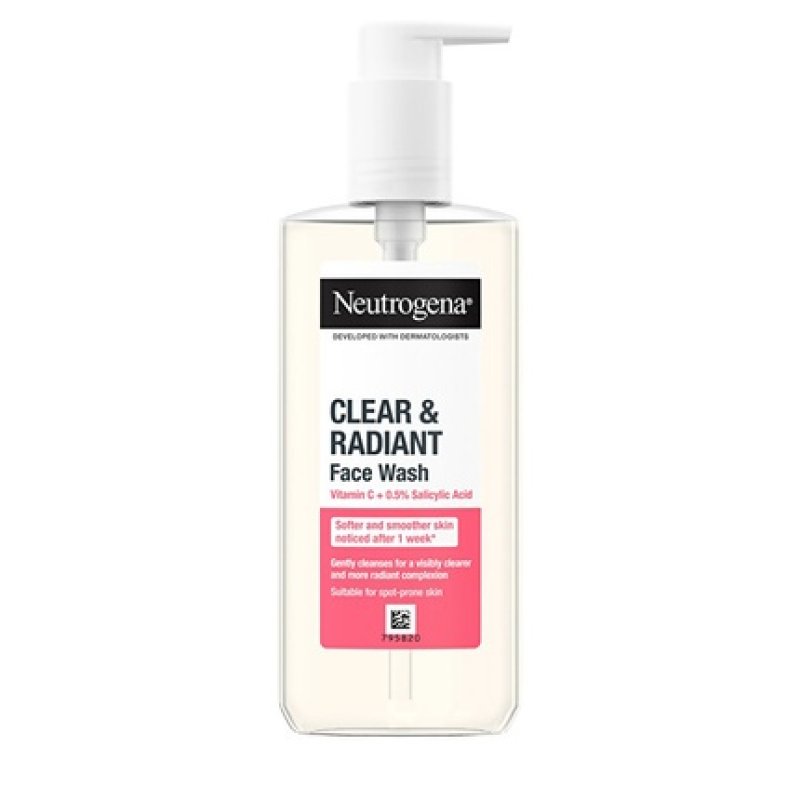 Neutrogena Brightening Cleansing Gel For Problematic Skin Clear & Radiant Face Wash 200 Ml