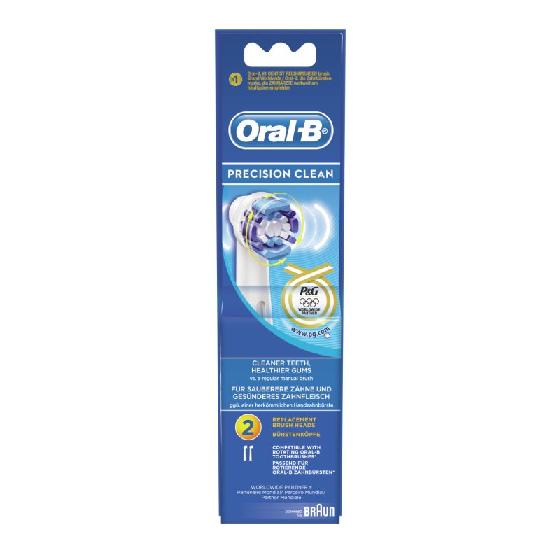 Oral-B Precision Clean Electric Toothbrush with 2 Replacement Heads