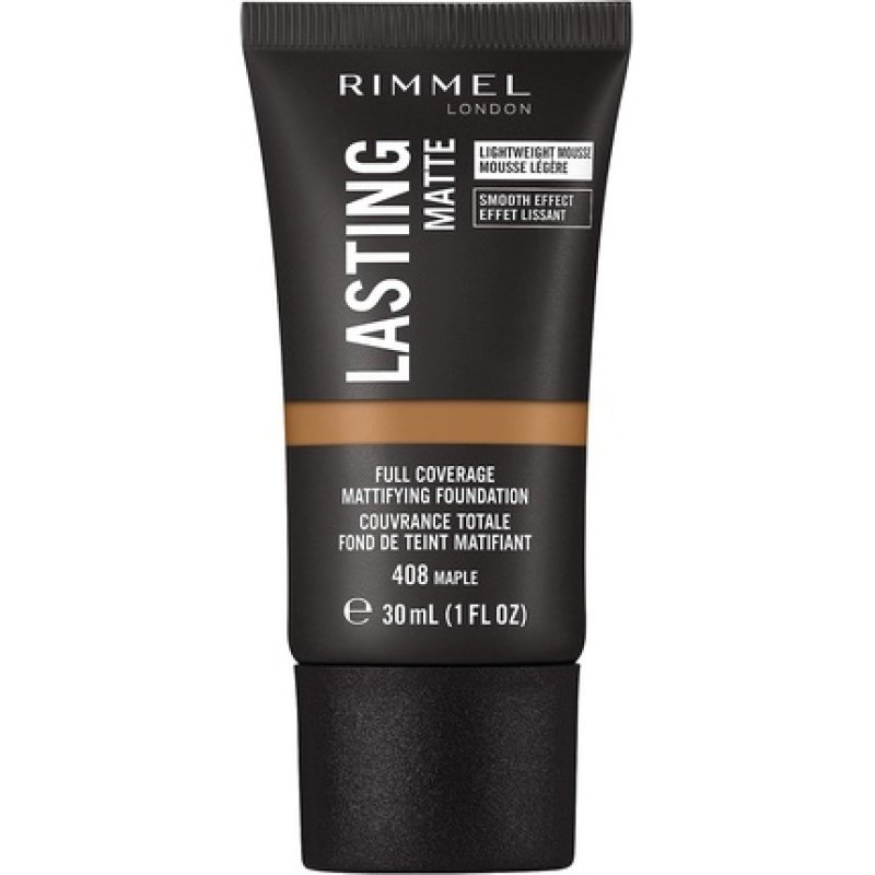 Rimmel Lasting Matte Foundation 408 Maple 30ml