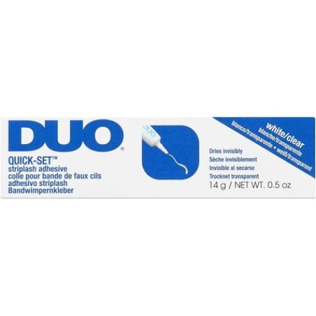 DUO Quick-Set Lash Adhesive Clear 14g Sets In Seconds Long-Lasting All-Day Wear Water Resistant Strip And Individual