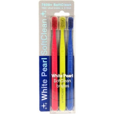Edel White Softclean 7600 Toothbrush, 3 Pcs