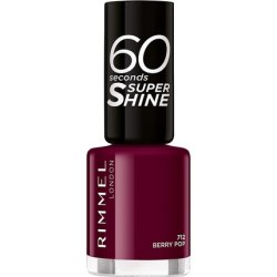 Rimmel 60 Seconds Super Shine Colour Block Nail Polish 712 Berry Pop