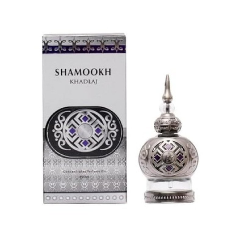 Khadlaj Shamookh Silver Concentrated Perfume Oil 0.67 Ounce Unisex Modern