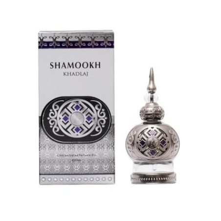 Khadlaj Shamookh Silver Concentrated Perfume Oil 0.67 Ounce Unisex Modern