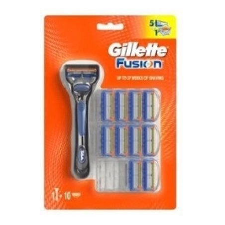 Gillette Fusion Manual Razor 10 Blades
