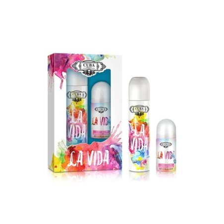 Cuba La Vida Gift Set 100ml and Roll-on Deodorant