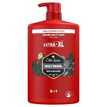 Old Spice Wolfthorn 3-in-1 Shower Gel & Shampoo for Men 1L
