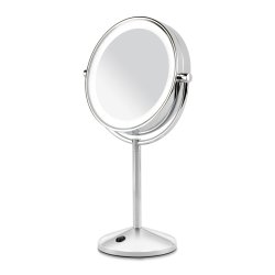 BaByliss 9436E makeup mirror Freestanding Round Stainless steel