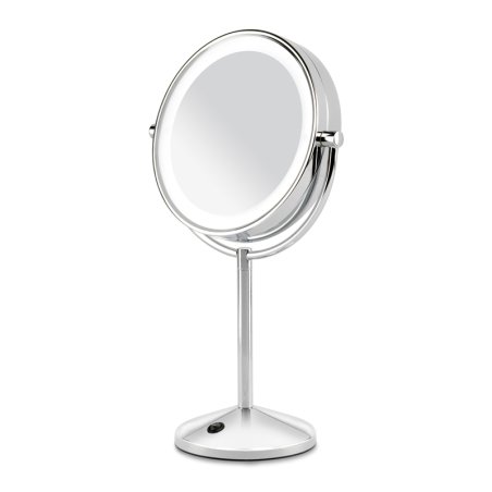 BaByliss 9436E makeup mirror Freestanding Round Stainless steel