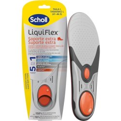 Scholl LiquiFlex Insoles Reinforced Support Men's Footwear Size 7-11.5 Memory Foam Arch Support