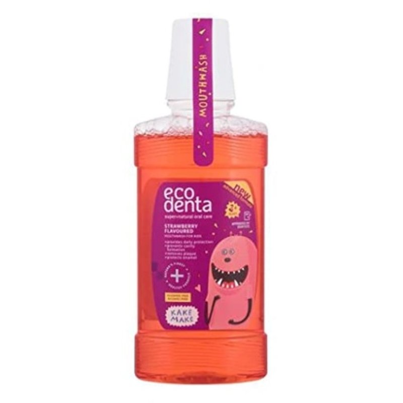 ECODENTA Strawberry Flavor Mouthwash 250ml