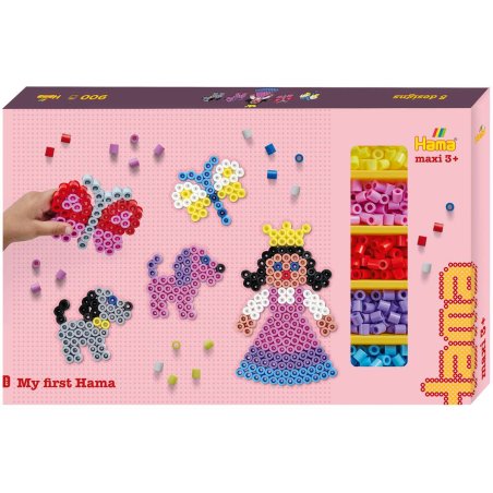 Hama - Maxi Giant Gift Box with 900 Beads and 3 Pegboards - (388717)