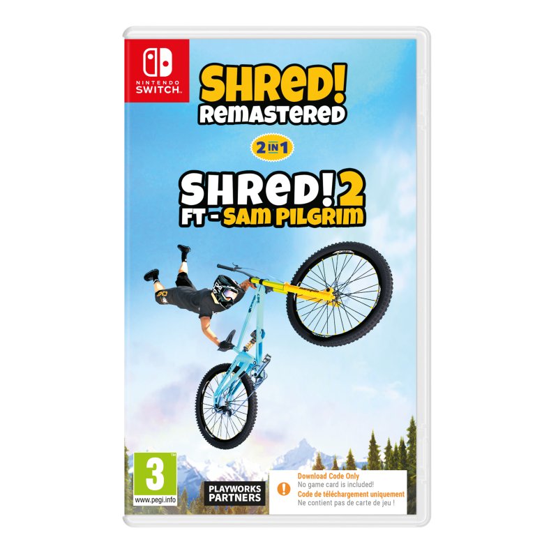 Shred! Remastered & Shred! 2 Ft. Sam Pilgrim 2 in 1 (Code in a Box) /Switch