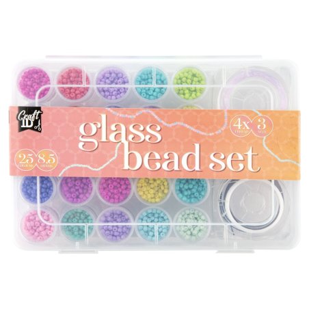 Craft ID - Glass bead mix, 25 colours (CR1406/GE)