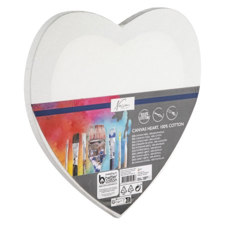Nassau - Canvas heart 29cm 100% cotton (AR1088/GE)