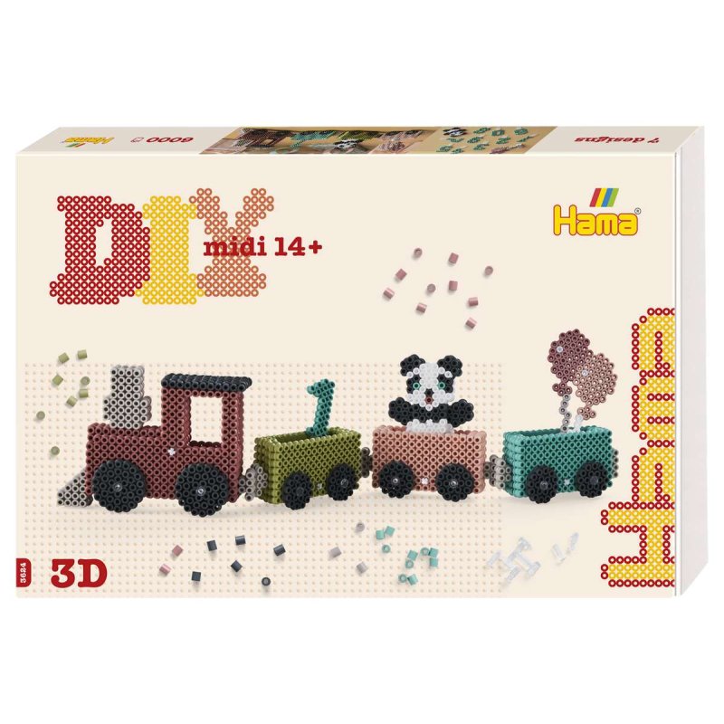 Hama - Art Midi 3D Birthday Train - (383624)