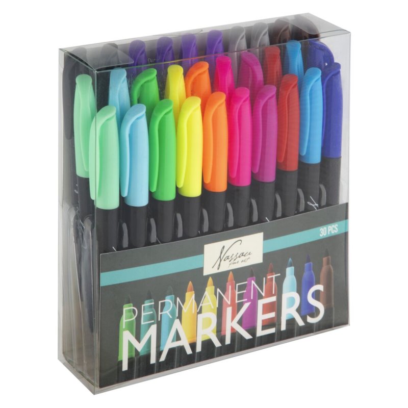 Nassau - 30 Permanent Markers (AR0151/GE)