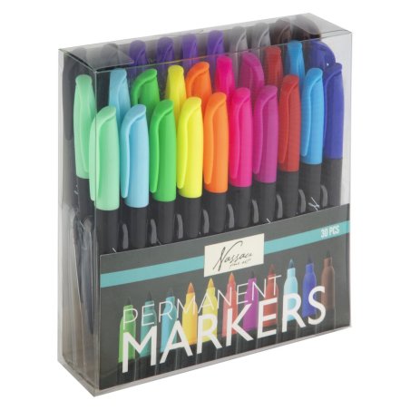 Nassau - 30 Permanent Markers (AR0151/GE)