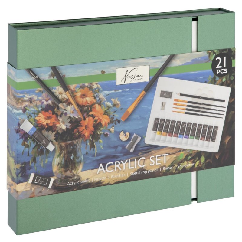 Nassau - Acrylic Art Set, 21 pcs. (AR0988/GE)