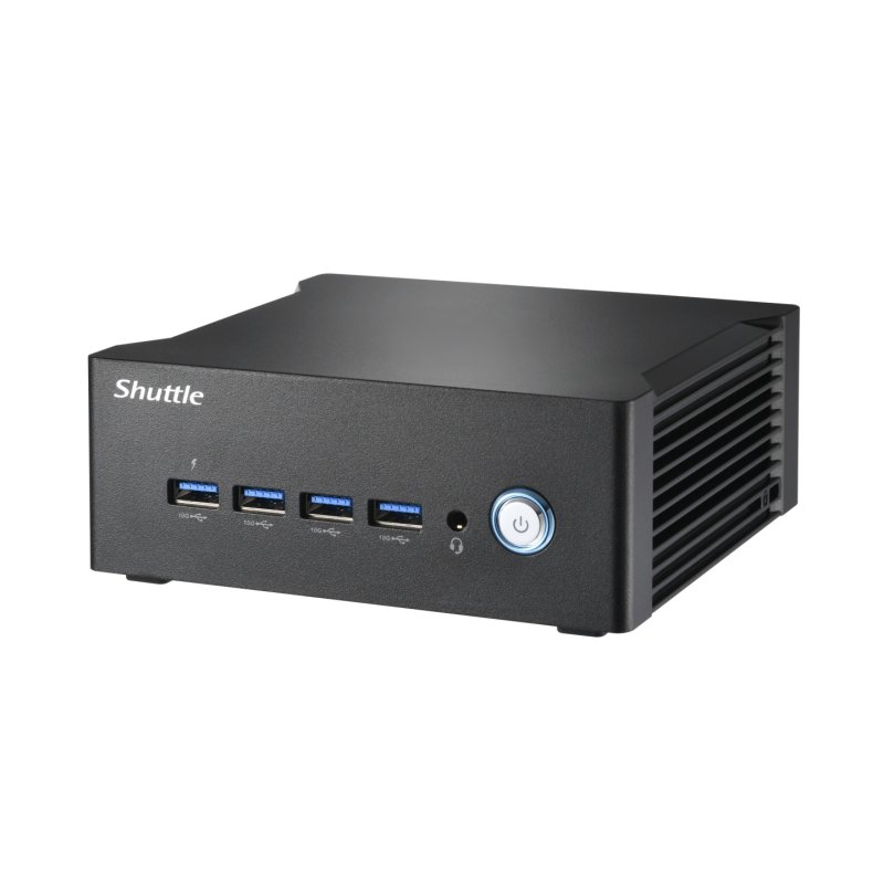 Shuttle Nano PC NA10H7, AMD Ryzen™ 7-8845HS APU, Radeon780M , 2xHDMI, 2xUSB-C 4.0(DP), 2x2.5Gbit LAN, 24/7 permanent