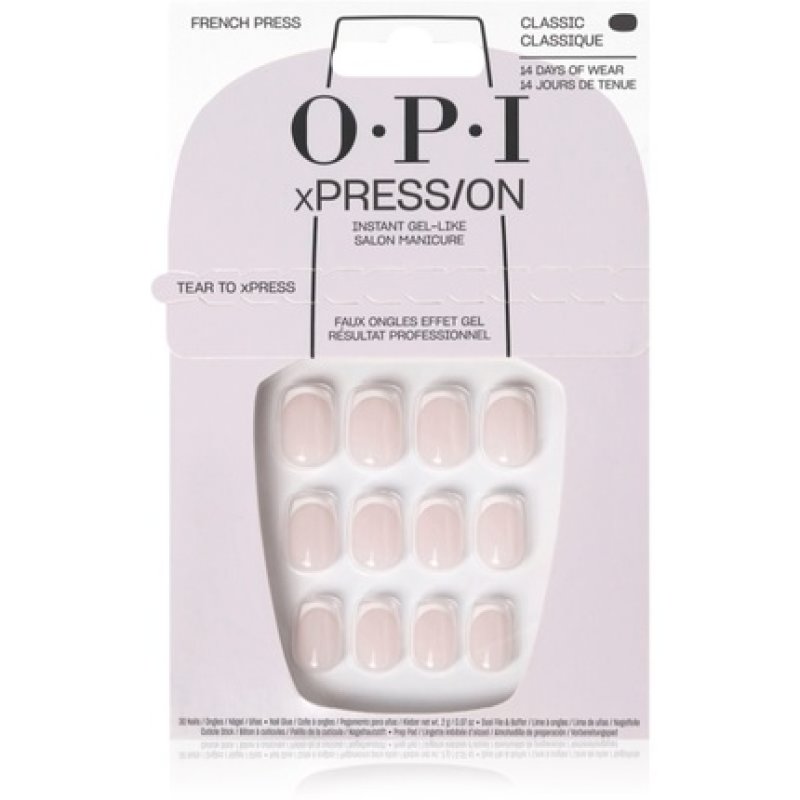 OPI xPRESSON Artificial Nails Manicure French 30 pcs