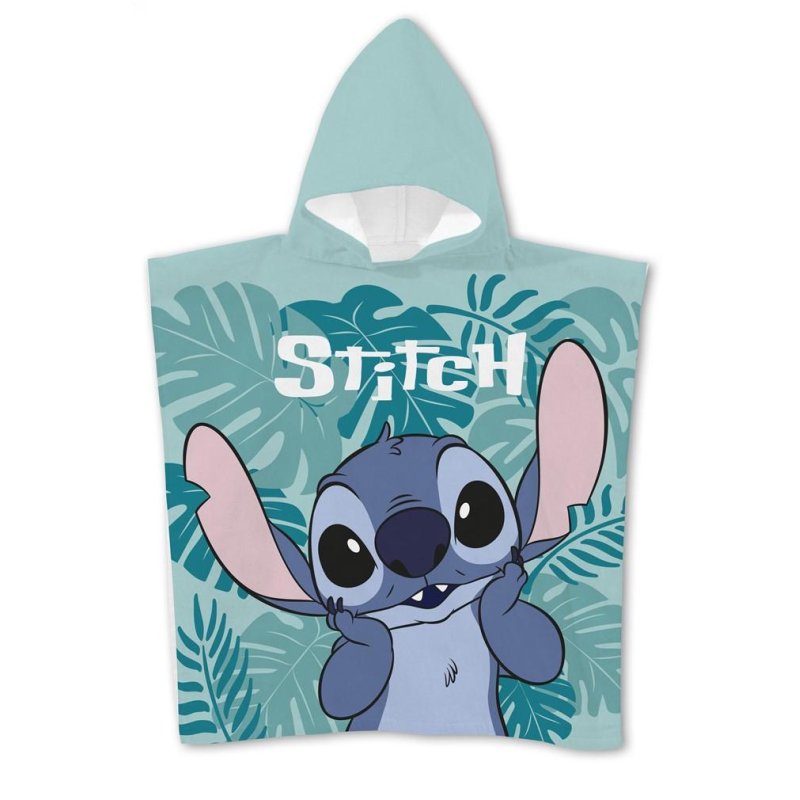 DISNEY - Stitch "Feuilles" - Poncho 55x110cm