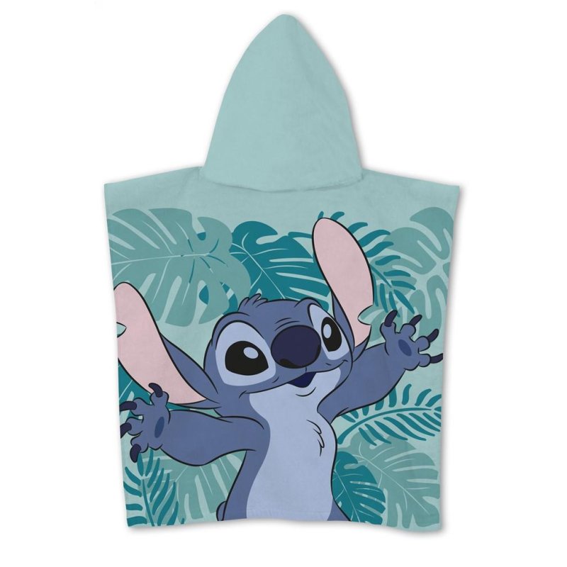 DISNEY - Stitch "Feuilles" - Poncho 55x110cm