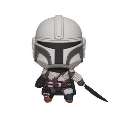 MANDALORIAN -Mando avec Darksaber -Aimant à collectionner en mousse 3D