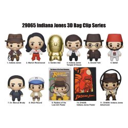 INDIANA JONES - 3D Foam Bag Clip (Display 24 Pcs)