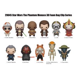 STAR WARS - La Menace Fantôme - 3D Foam Bag Clip (Display 24 Pcs)