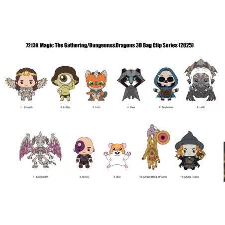 WIZARDS OF THE COAST - Series 1 - 3D Foam Bag Clip (Display 24 Pcs)