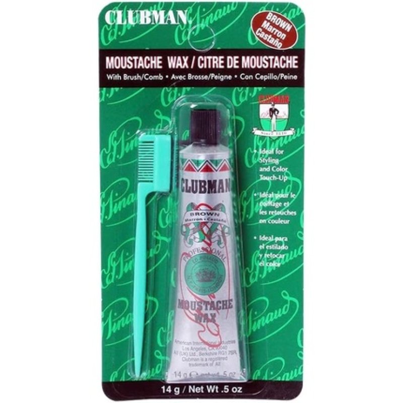 Clubman Pinaud Brown Moustache Wax 15ml