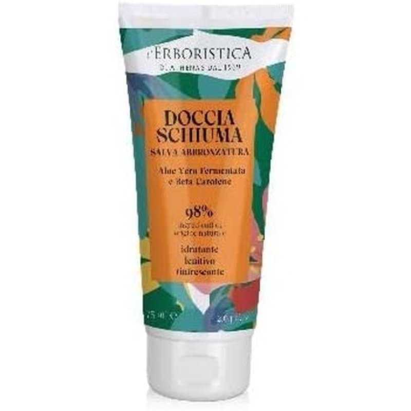 L'Erboristica Self-Tanning Foam with Fermented Aloe Vera and Beta-Carotene Mini Travel Size 75ml