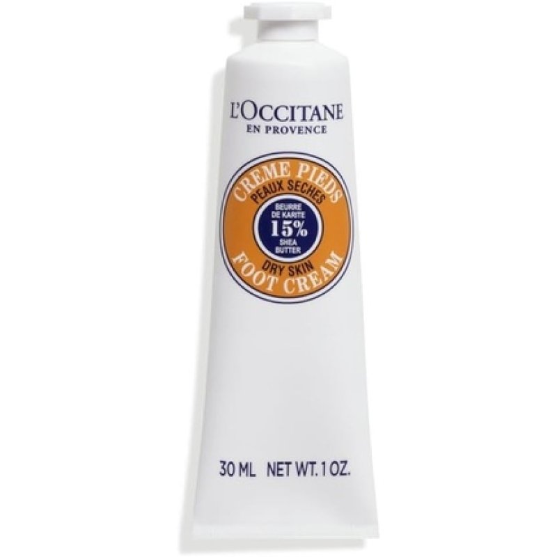 L'OCCITANE Travel Sized Shea Butter Foot Cream 30ml Enriched with Shea Butter 98% Readily Biodegradable Vegan Clean