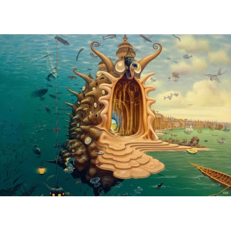Puzzle Good Loot 1000 Imagination Jacek Yerka Port / Harbor