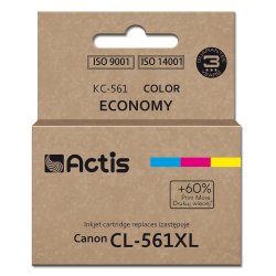 Actis KC-561 Canon printer ink replacement Canon CL-561XL Supreme 18ml blue purple yellow. Prints 60% more than