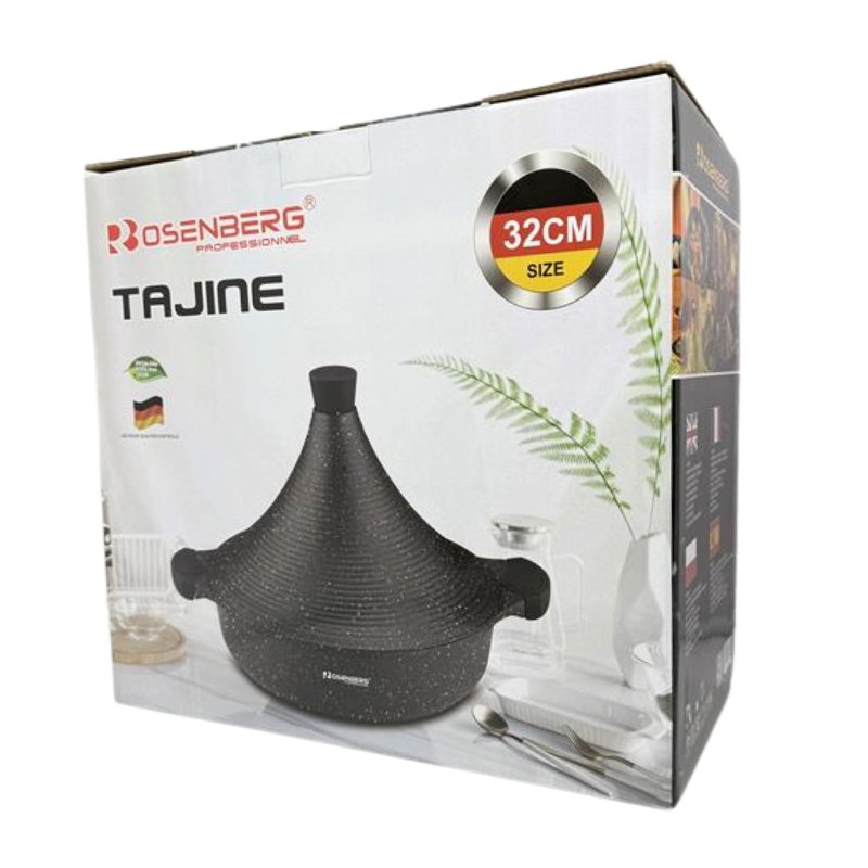 Rosenberg RB-TJ32M2: Marble Coated Tajine - 32cm